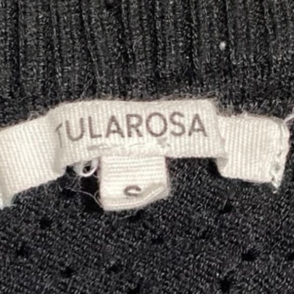 Revolve Tularosa Black High Rise Bloomer Ruffle Knitted Crochet Mini Shorts Sz S - Picture 4 of 5